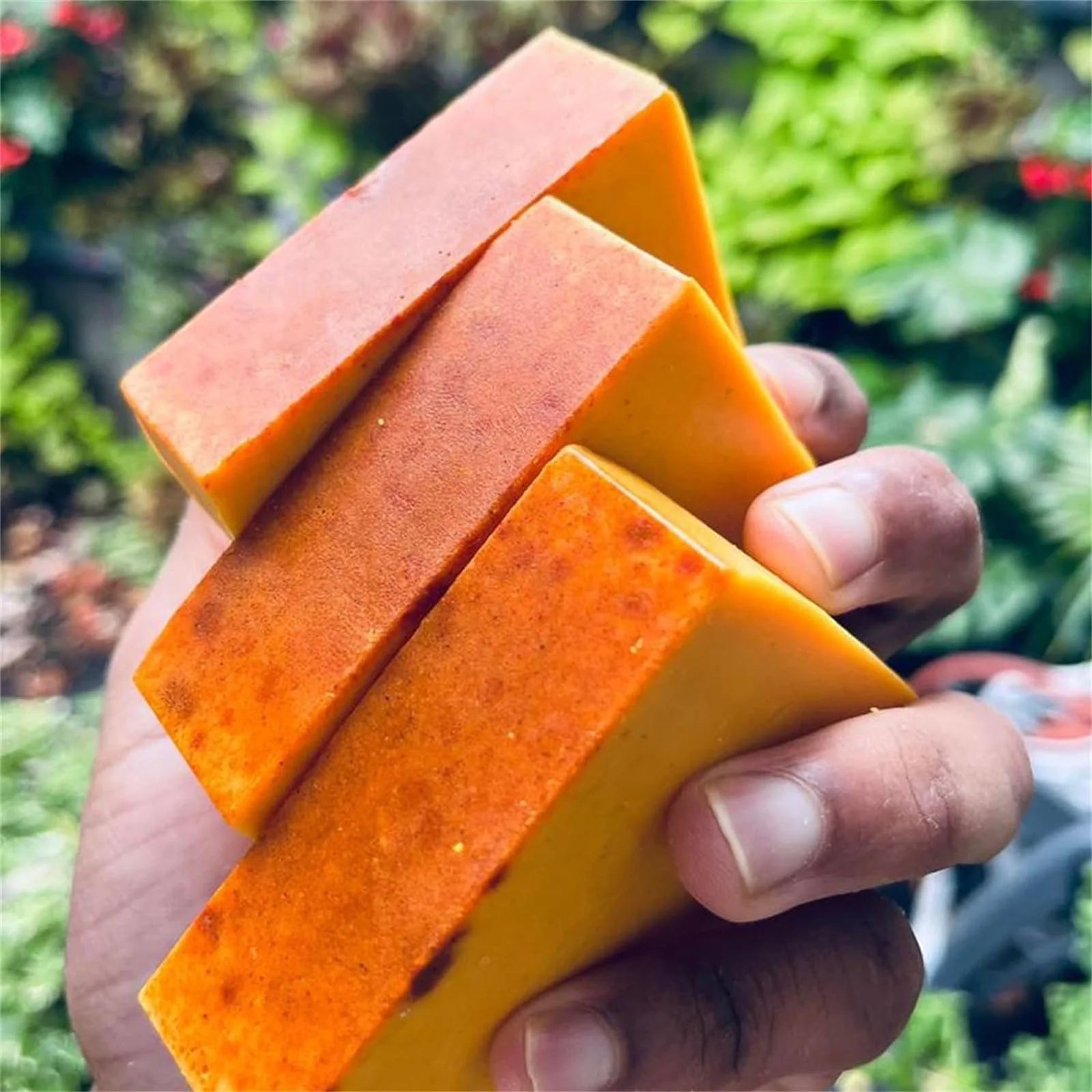 Gzwccvsn Turmeric Soap Bar, Organic Turmeric Soap for Dark Spots & Acne, for Hyperpigmentation, Smooth Skin, All Natural Turmeric Soap Bar, Deep Cleansing Turmeric Soap