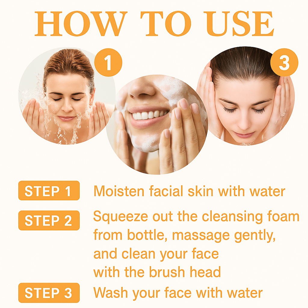 Organic Turmeric Facial Foaming Cleanser Cleanser for All Skin Types