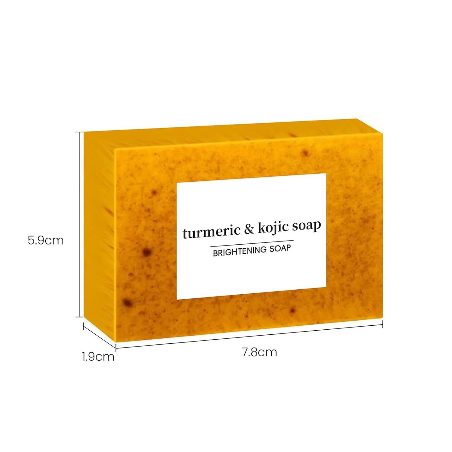 Gzwccvsn Turmeric Soap Bar, Organic Turmeric Soap for Dark Spots & Acne, for Hyperpigmentation, Smooth Skin, All Natural Turmeric Soap Bar, Deep Cleansing Turmeric Soap