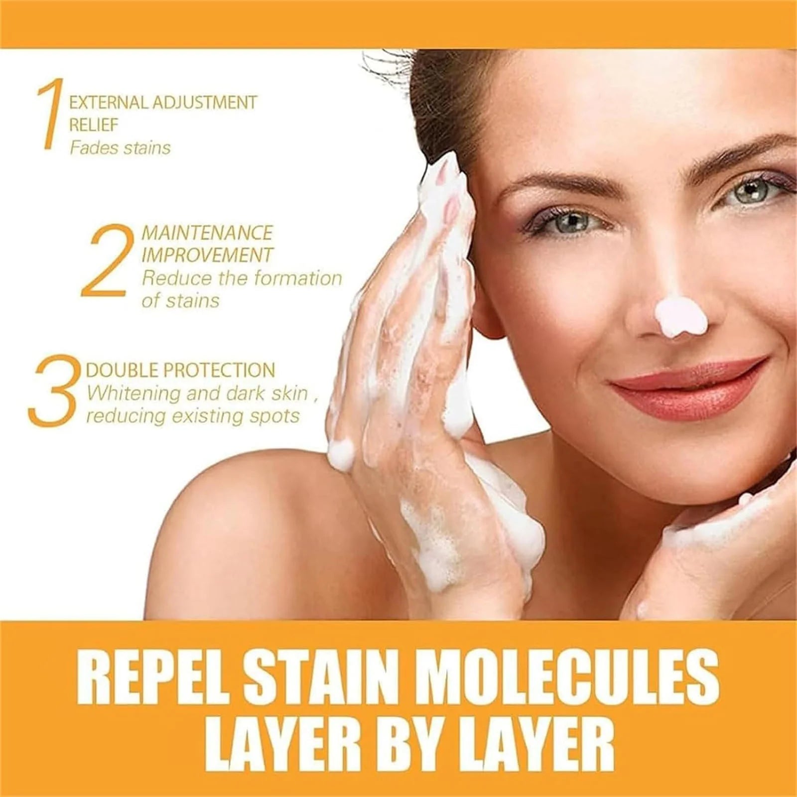 Gzwccvsn Turmeric Soap Bar, Organic Turmeric Soap for Dark Spots & Acne, for Hyperpigmentation, Smooth Skin, All Natural Turmeric Soap Bar, Deep Cleansing Turmeric Soap