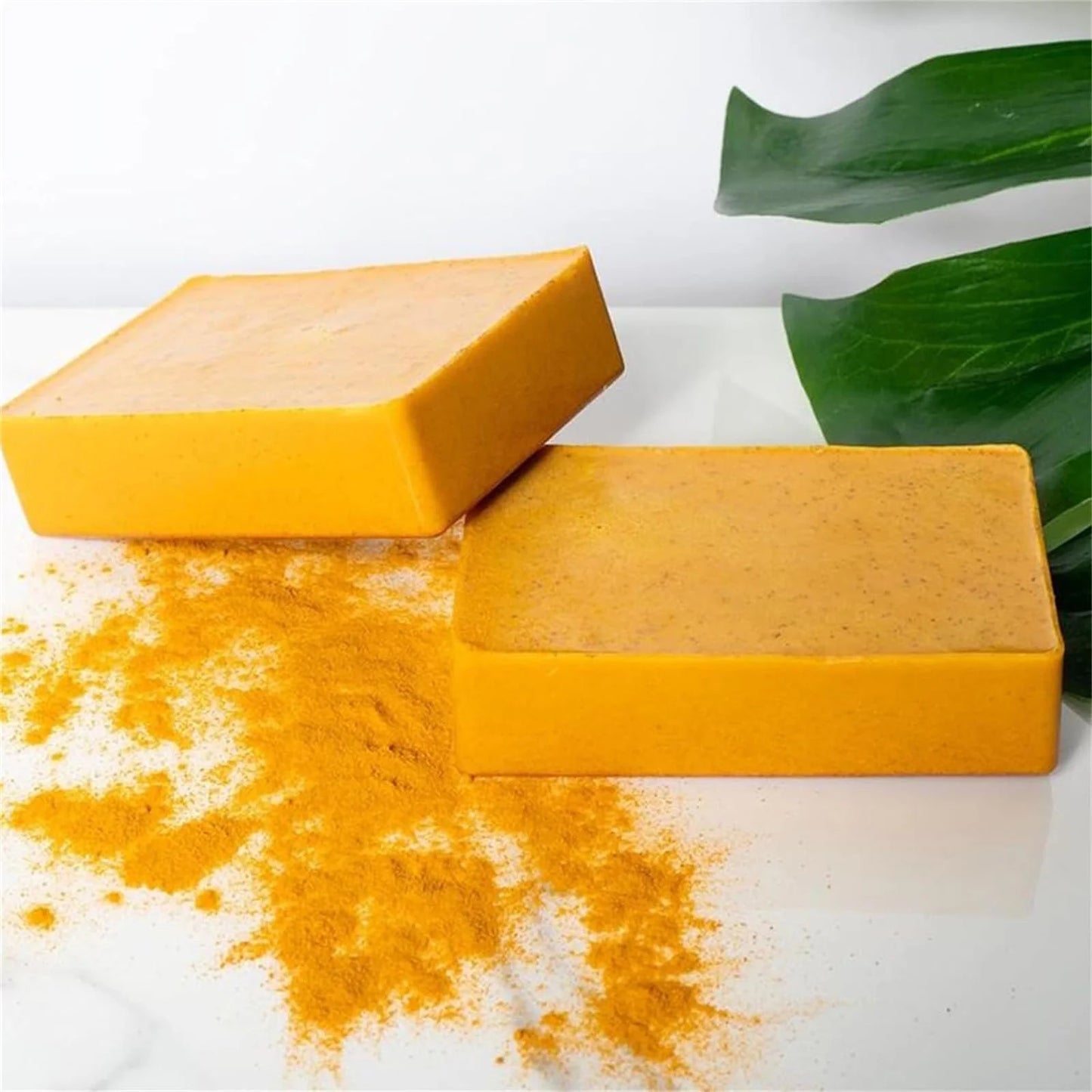 Gzwccvsn Turmeric Soap Bar, Organic Turmeric Soap for Dark Spots & Acne, for Hyperpigmentation, Smooth Skin, All Natural Turmeric Soap Bar, Deep Cleansing Turmeric Soap