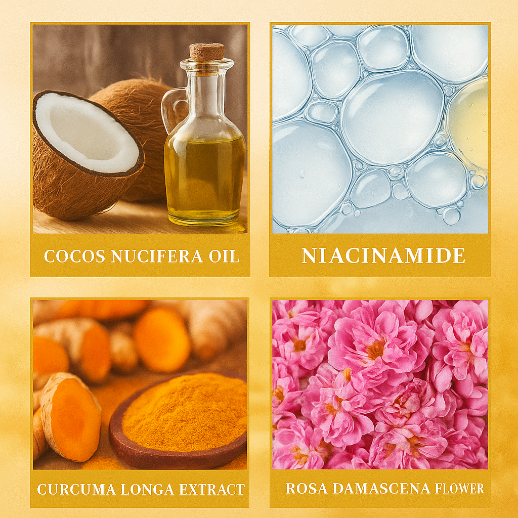 Organic Turmeric Facial Foaming Cleanser Cleanser for All Skin Types